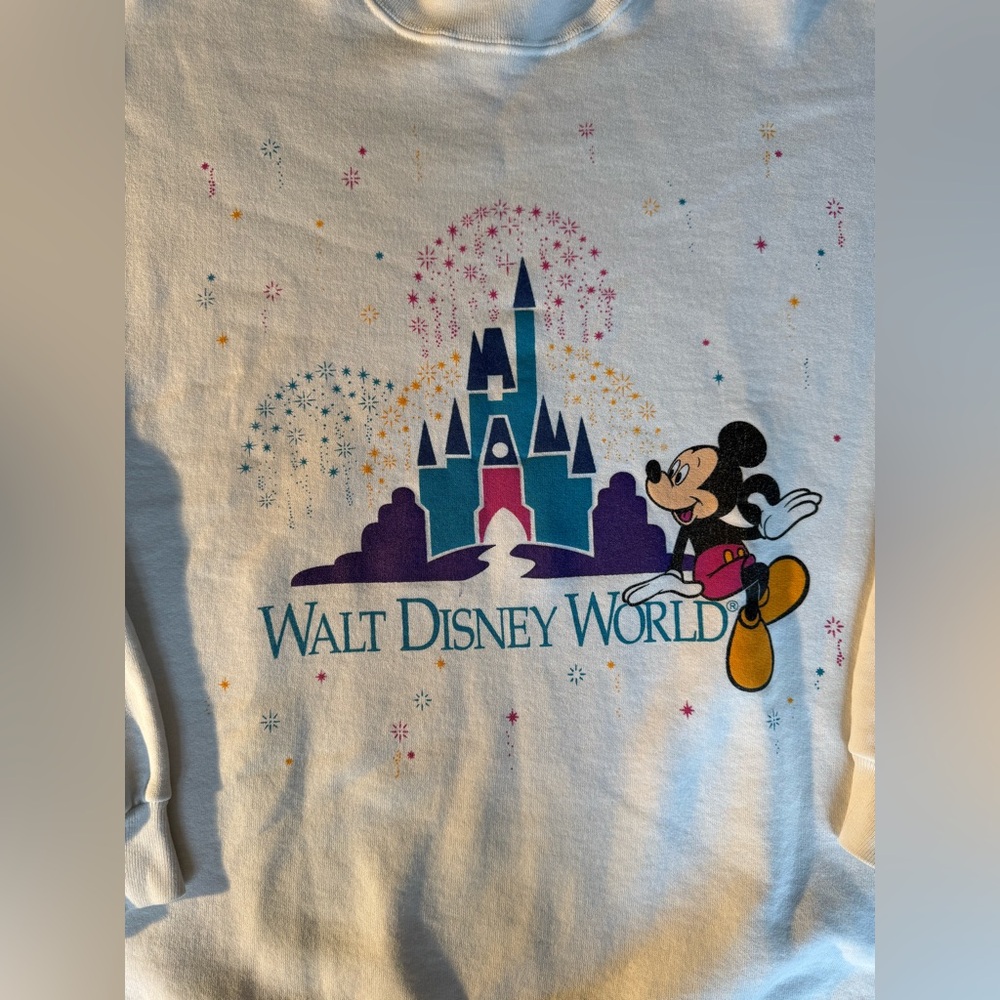 Vintage 90's Walt Disney World Mickey Mouse Crewneck Sweatshirt - Size XL - Picture 3 of 8